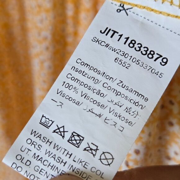 EUC LIKE NEW EMERY ROSE YELLOW DAISY PRINT FLORAL V NECK TIERED MAXI DRESS SZ XL - Picture 13 of 15